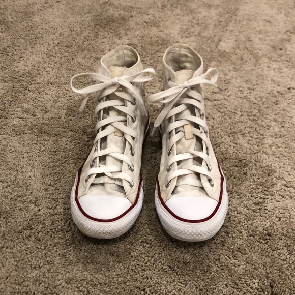 cream high top converse womens